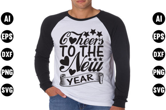 Happy New Year Quote Design, Cheers T Graphics