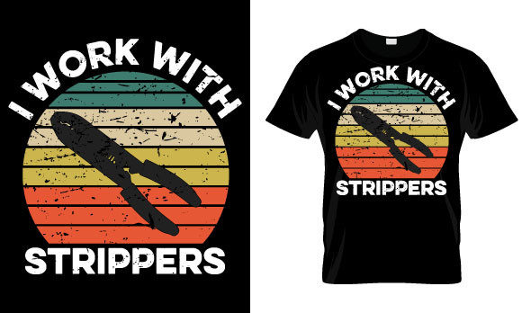 Lineman T Shirt Design, I Work with
